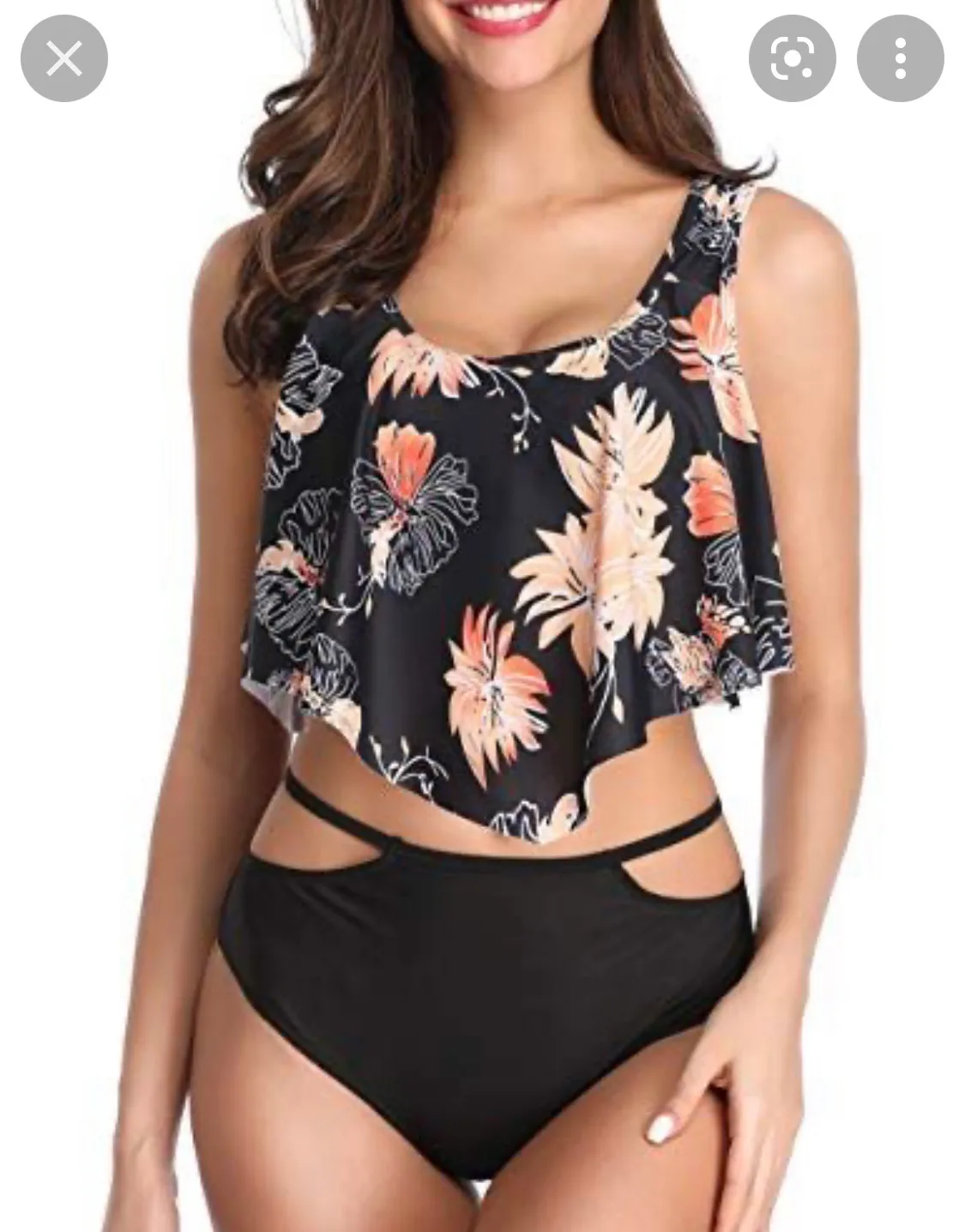 Swimsuits Women Bathing Suits Ruffled Flounce Top - Image 2
