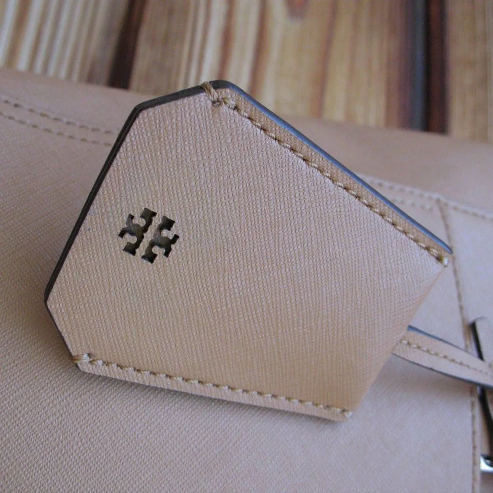 Tory Burch Robinson Small Tan Cardamom Bag Tote - Image 6