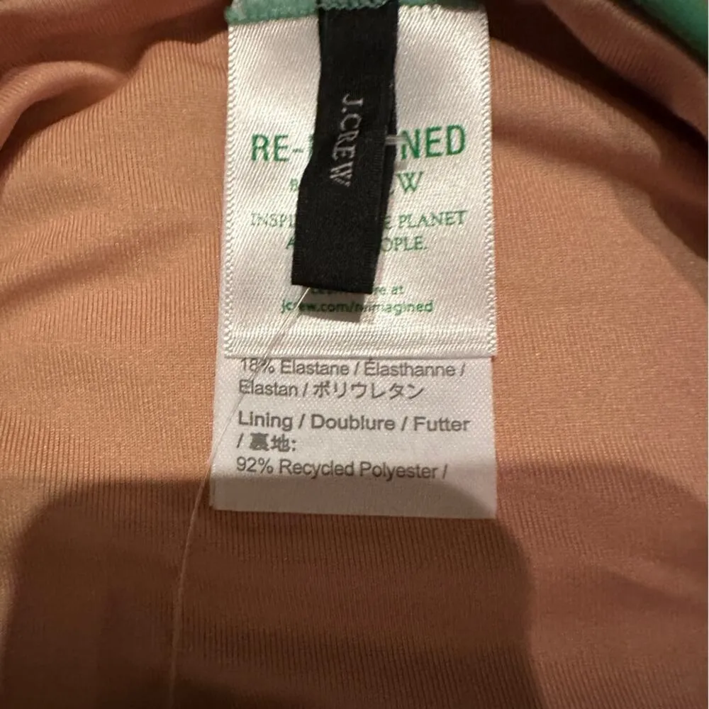 J. Crew High-Rise Bikini Swim Bottom in Teal Sz‎ S NEW - Image 4