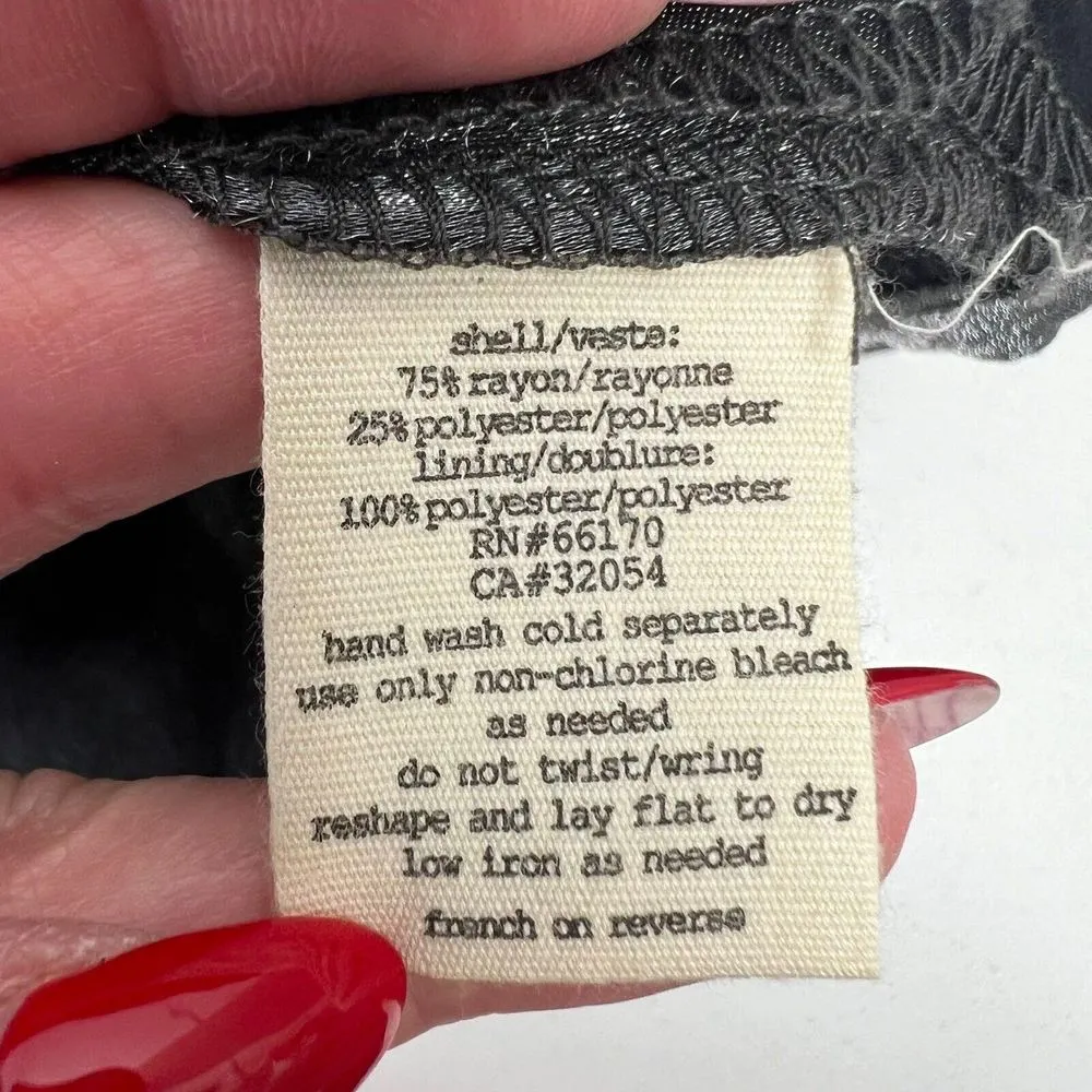 Urban Outfitters Silence + Noise Size 4 Dress Pewter Pleated Cocktail Metallic - Image 10