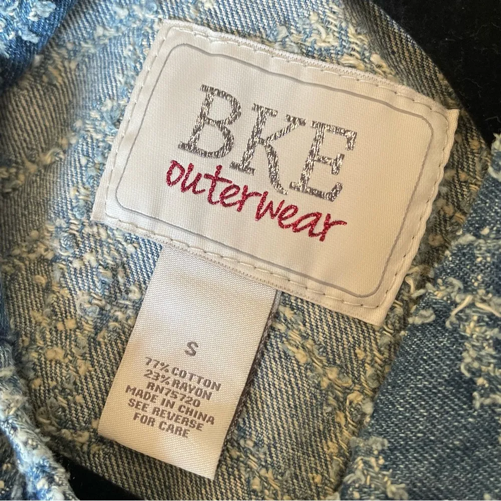 Buckle BKE Outerwear Denim Textured Vest - Image 4