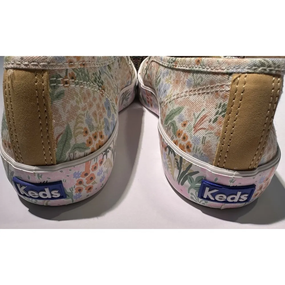 Keds Riffle Paper Co. Floral Women's Slip Ons Size 7 Flats Shoes - Image 2