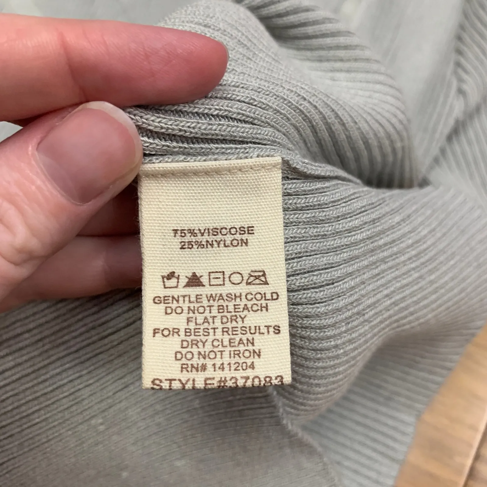 Hem & Thread Knit‎ Top Short Sleeve Sweetheart Neck Ribbed Blouse Womens Size M - Image 5