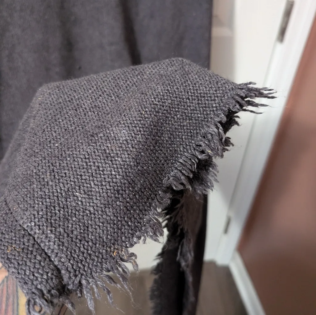 SLEEPING ON SNOW Anthropologie Strapless Dress Silk/Wool Blend Gray Small - Image 7