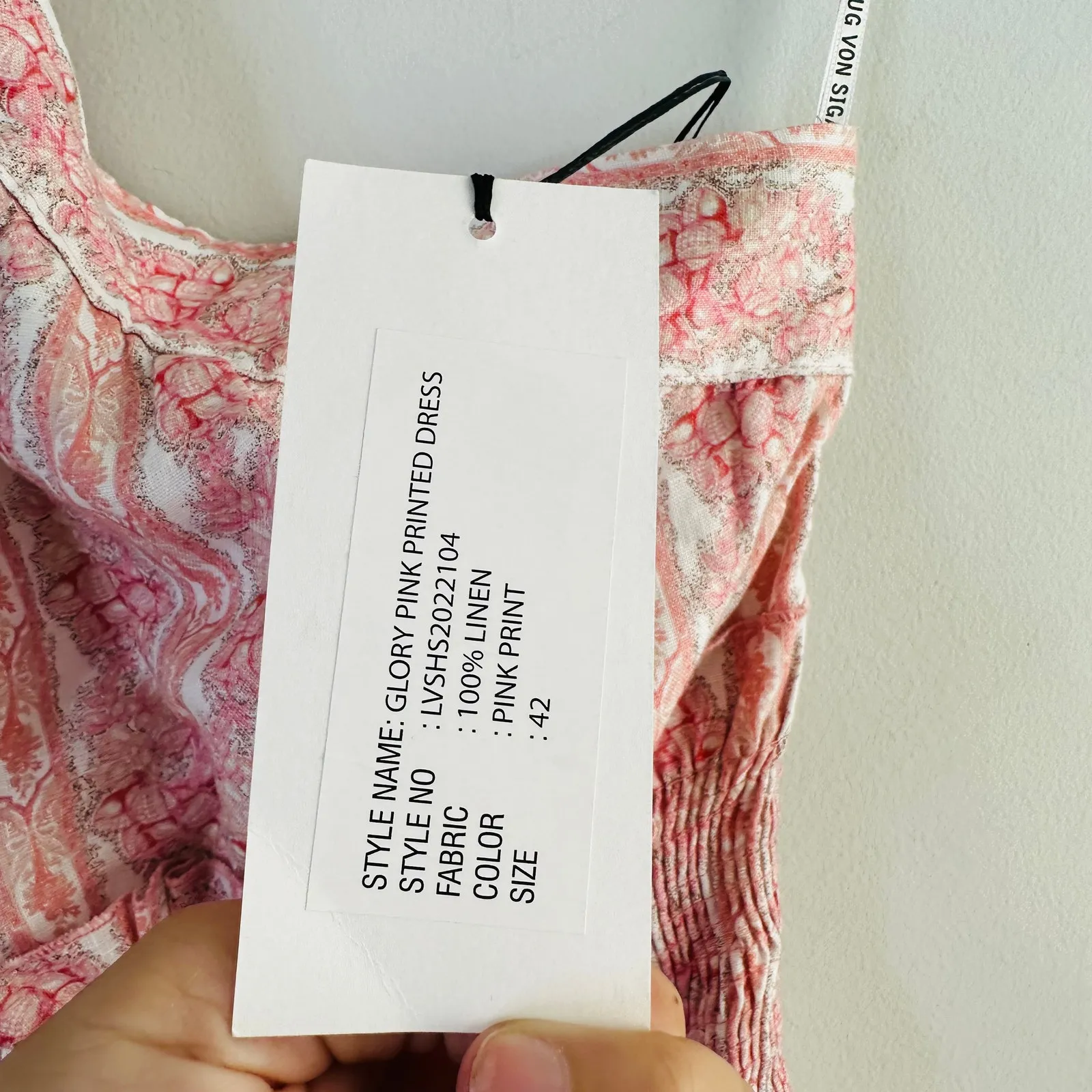 NEW Lug Von Siga Pink Glory linen one - Image 4