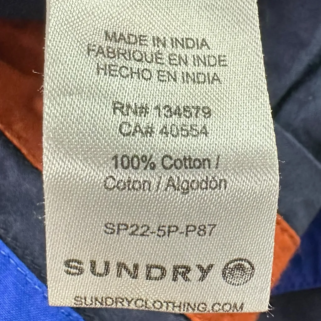 Anthropologie Sundry Bohemian Varsity Stripe Midi Dress in Blue Oversized XS - Image 12