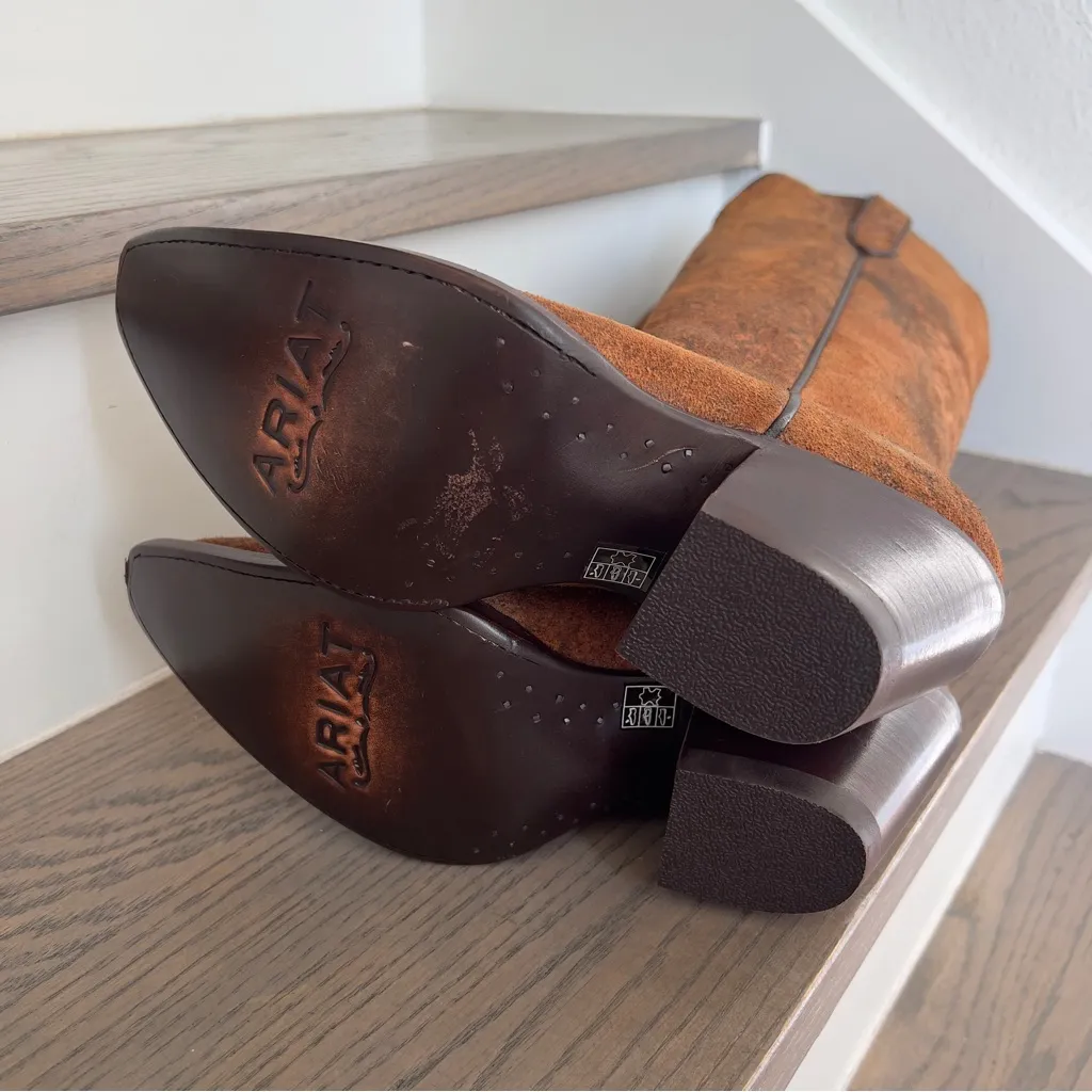 NWT Ariat Free People Casanova Western Cowboy Boots in Distressed Leopard Sz 7.5 - Image 9