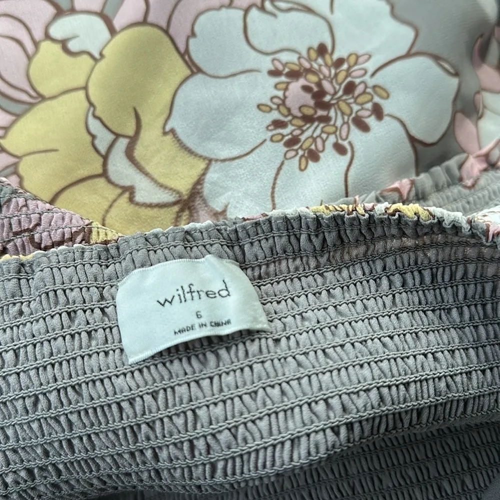 Aritzia Wilfred Villa Floral Dress Bohemian Pastel Cottagecore Fairy mini - Image 3