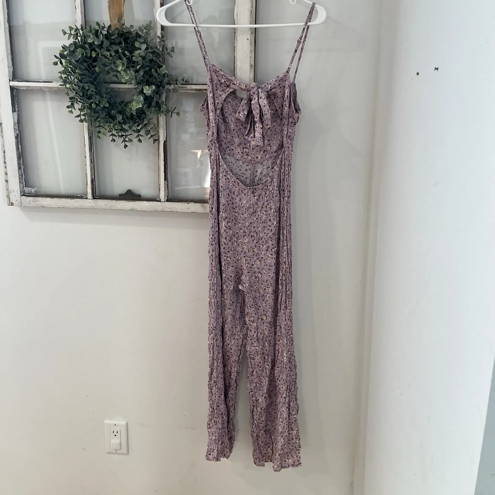 Miami Francesca's Lilac Purple Tie Romper Fairy Core Chic Garden party Size S - Image 8