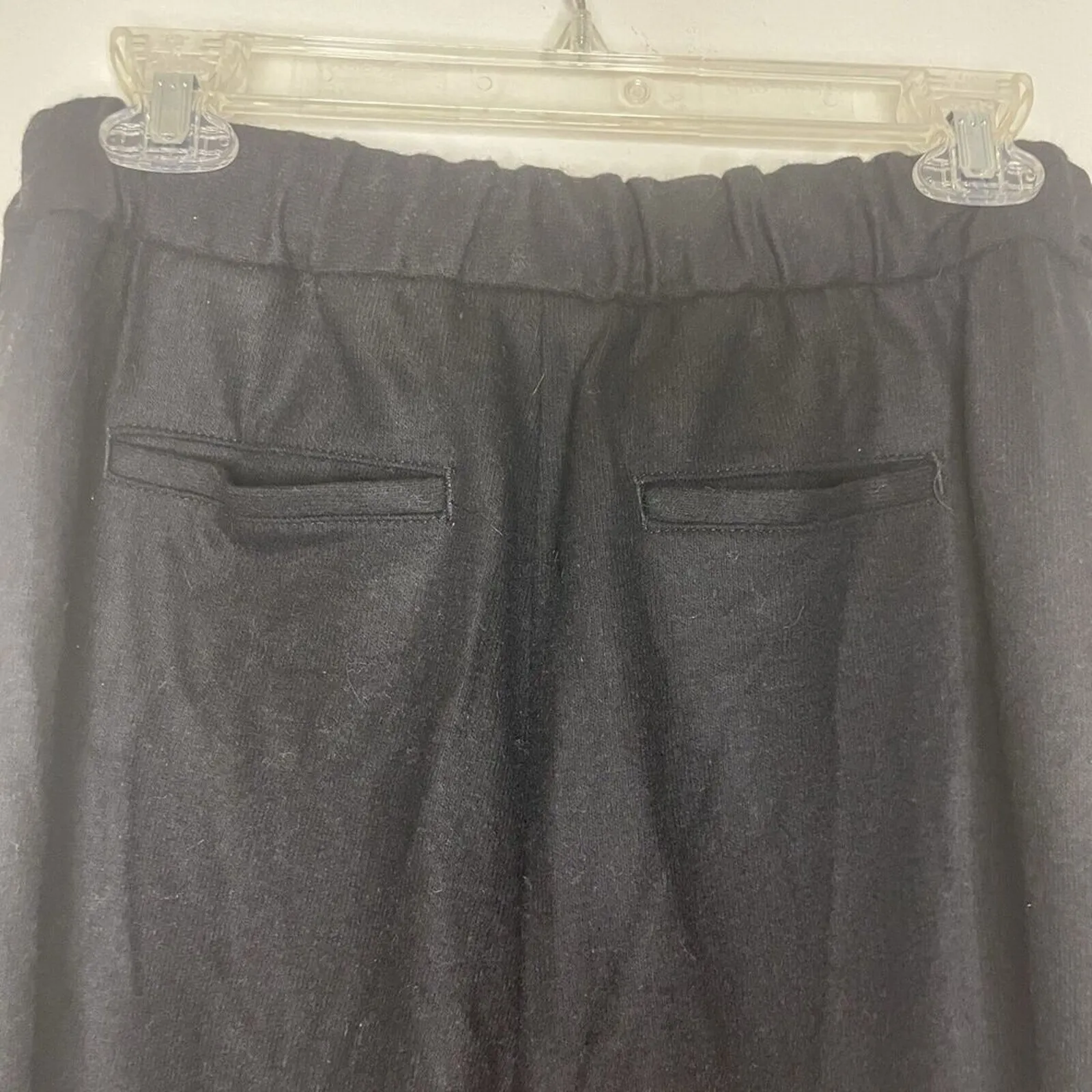 Banana Republic Womens Dress Pants Size 6 Black Wool Blend Straight Leg Trousers - Image 6