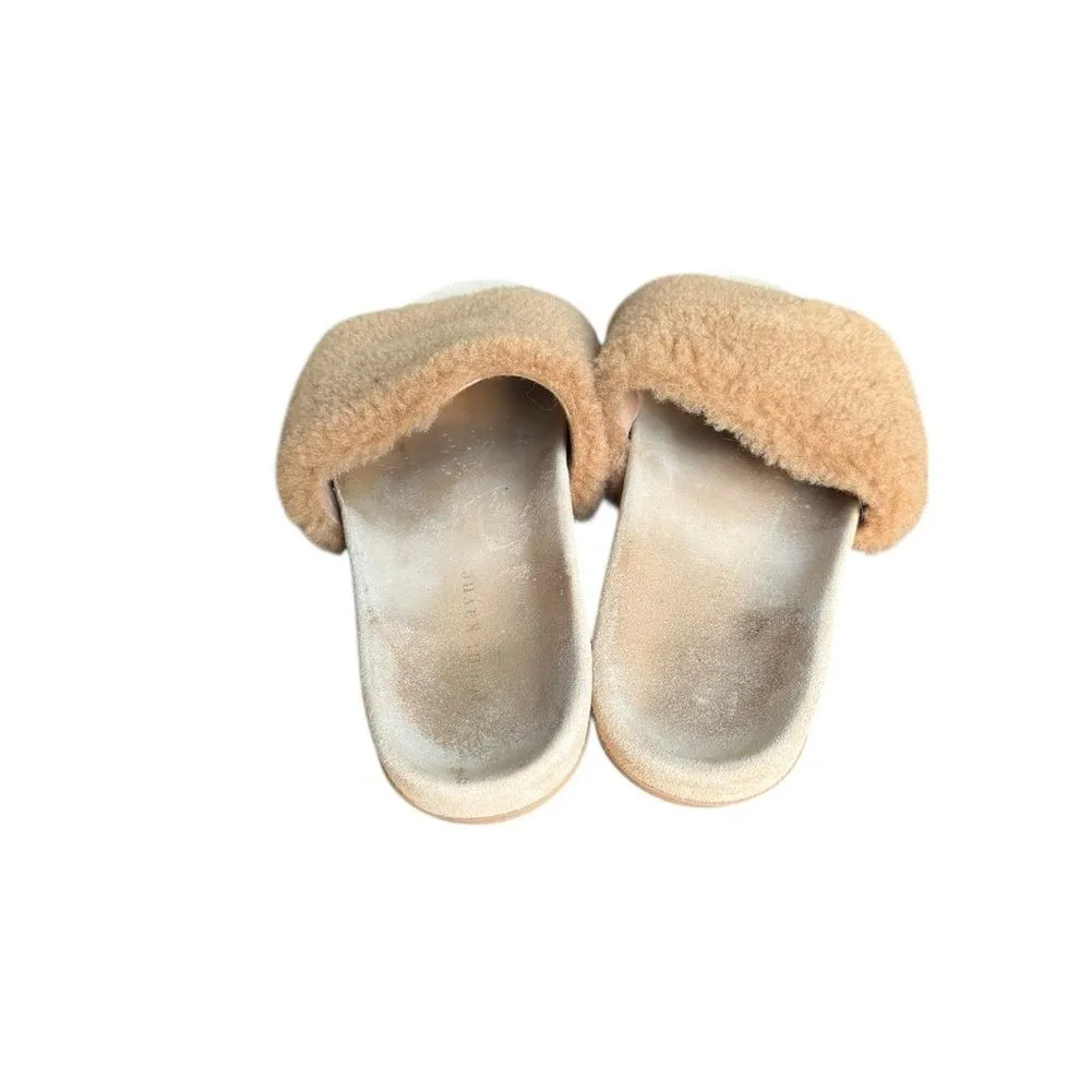 Jenni Kayne Shearling Slide Sandals Natural 40 - Image 3