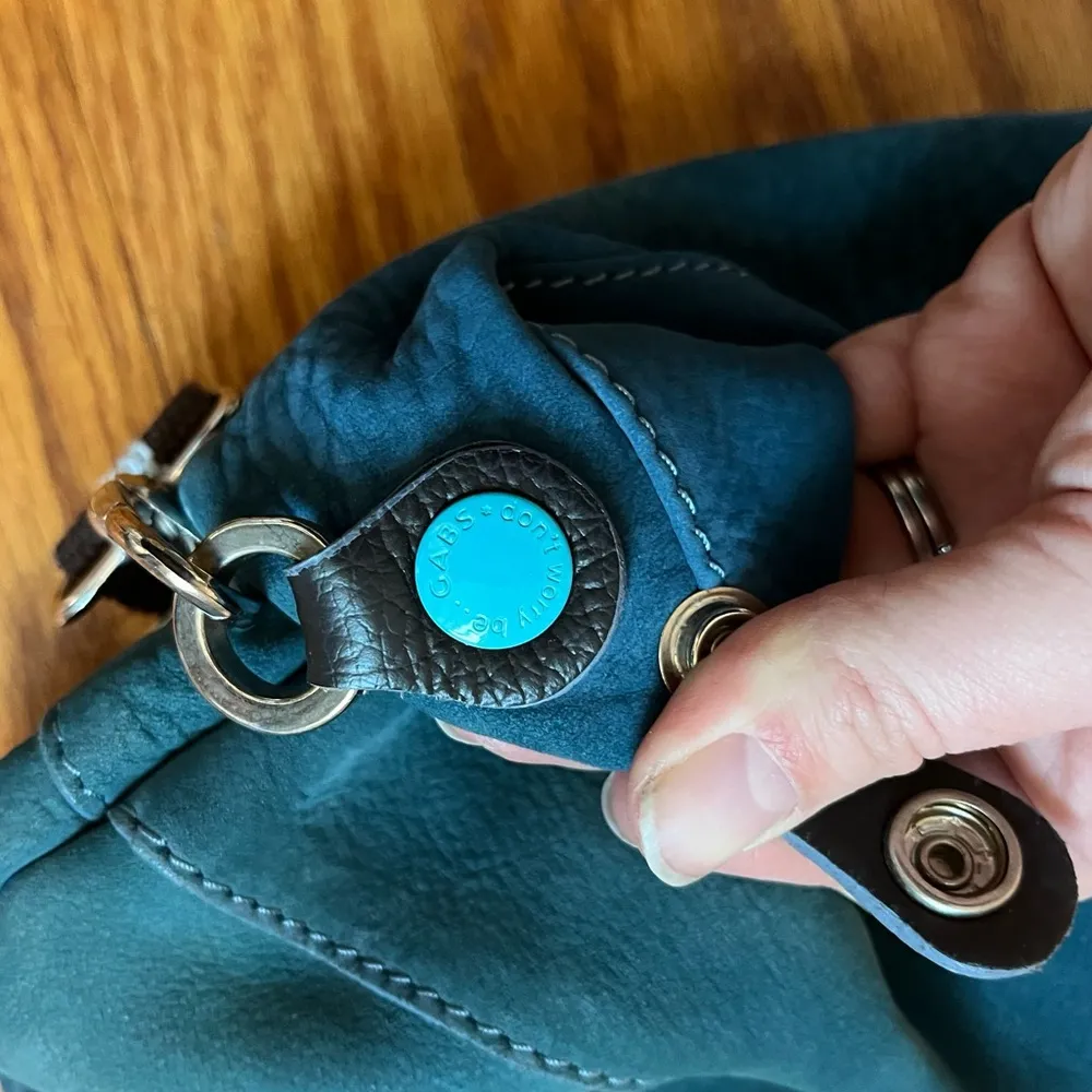 GABS Firenze Italian Leather BackaPack Bag Blue - Image 6