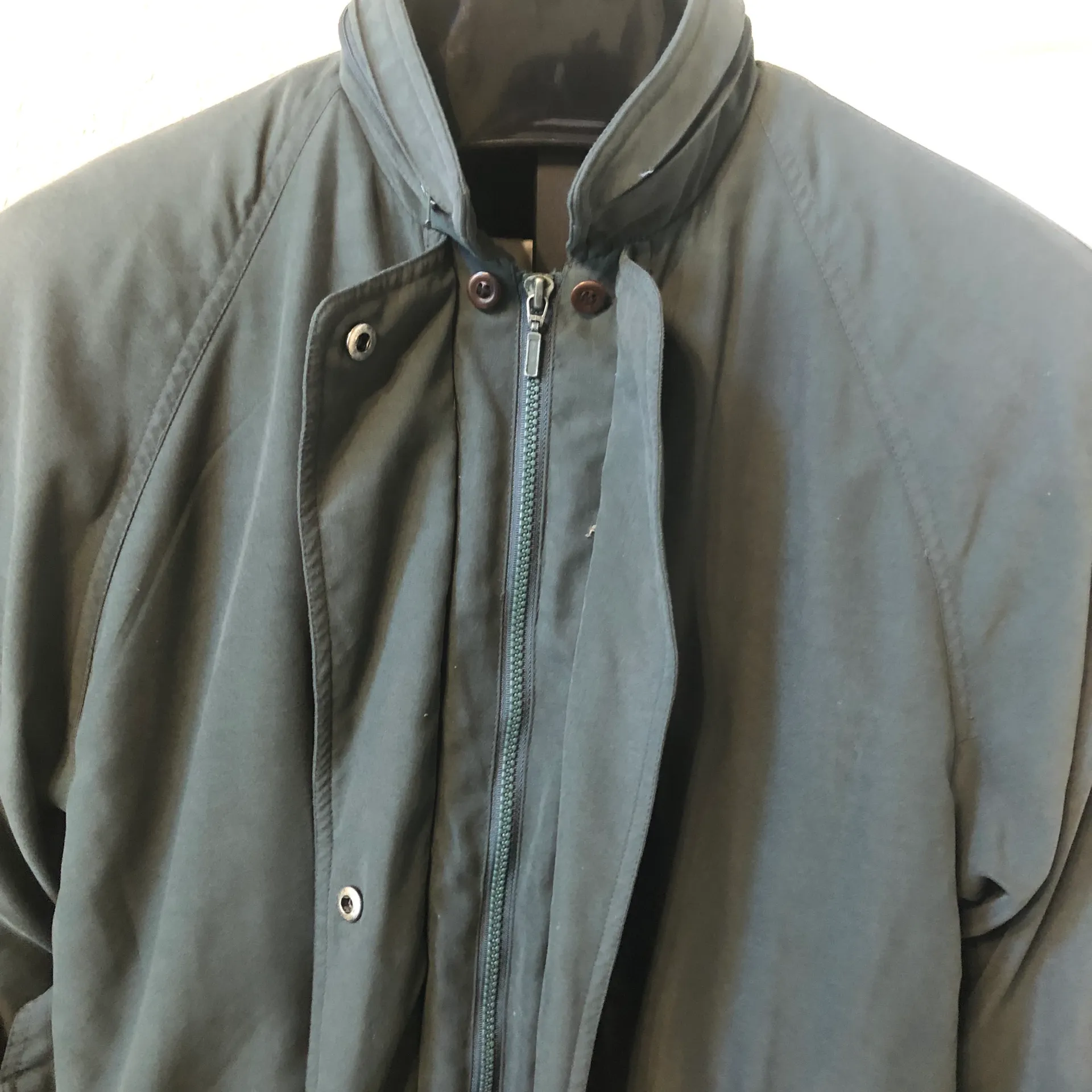 London Fog olive microfiber jacket sz medium - Image 6