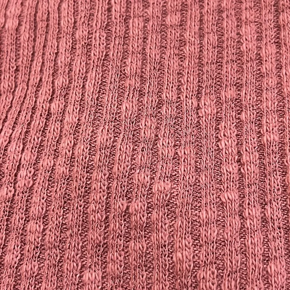 Altar’d State Rose Pink Ribbed Flutter Top Bodysuit Size Medium - Image 2