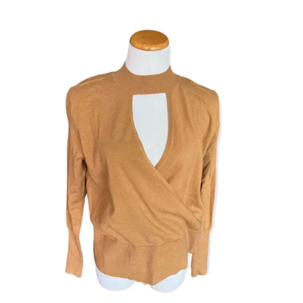 NWT Womens Love Trend New York Cold Chest Cutout Fine Gauge Sweater - Image 3