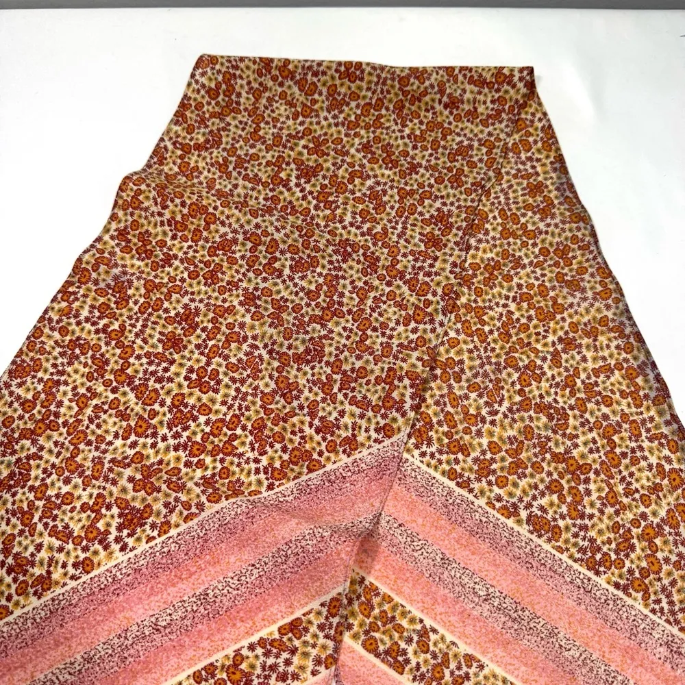 Vintage Jacqmar Micro Floral Print Scarf Red - Image 3