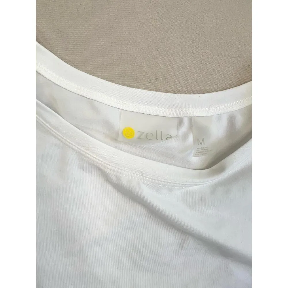 Zella White All Day Short Sleeves Stretch Breathable Lightweight TShirt Size S - Image 10