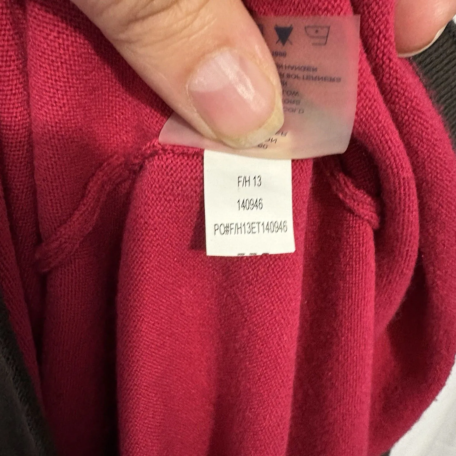 Title Nine Pink & Floral Twist V-Neck Mobetta 60 Knit Sweater Dress Women Medium - Image 7