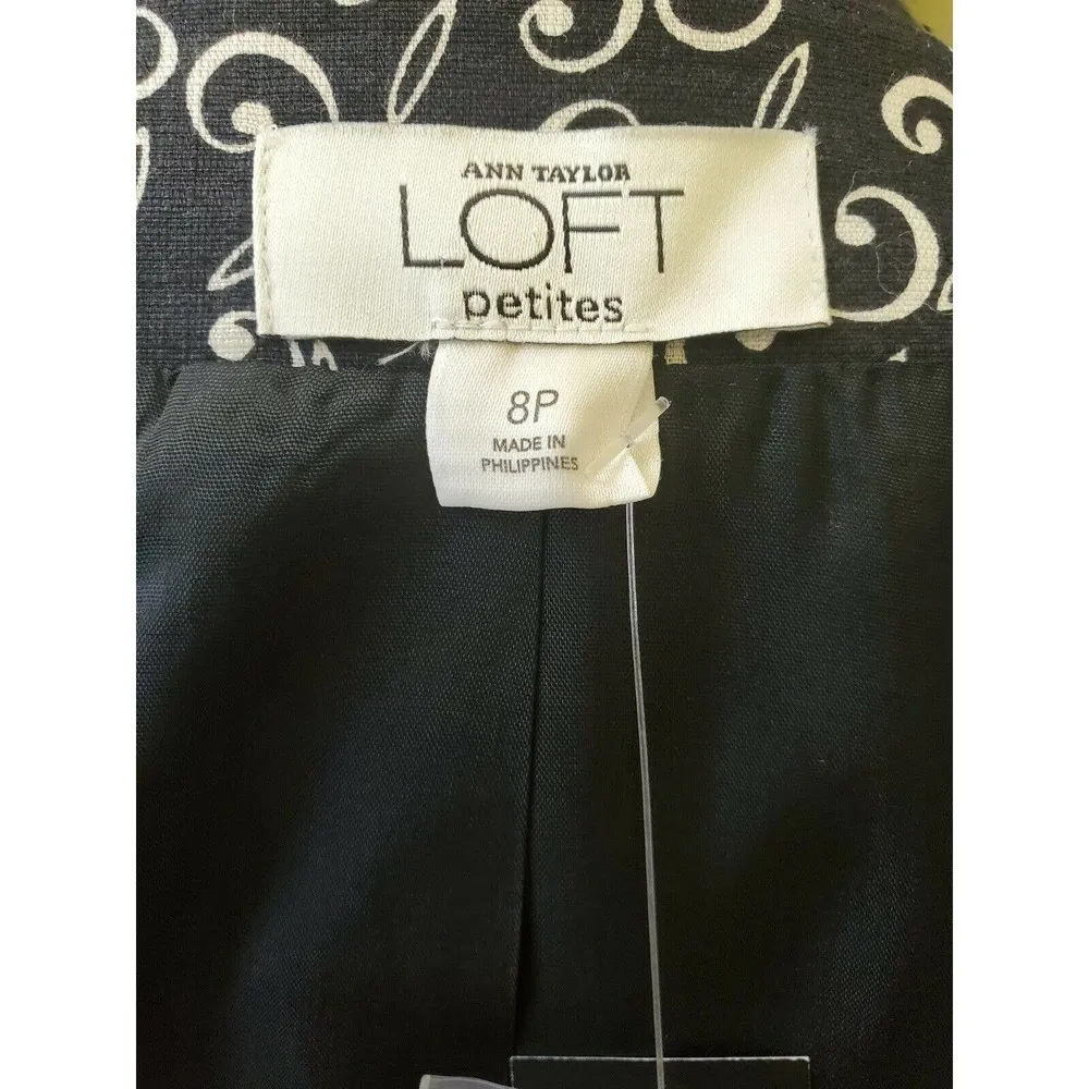 Ann Taylor Loft Cotton Blazer Jacket Size 8P - Image 9