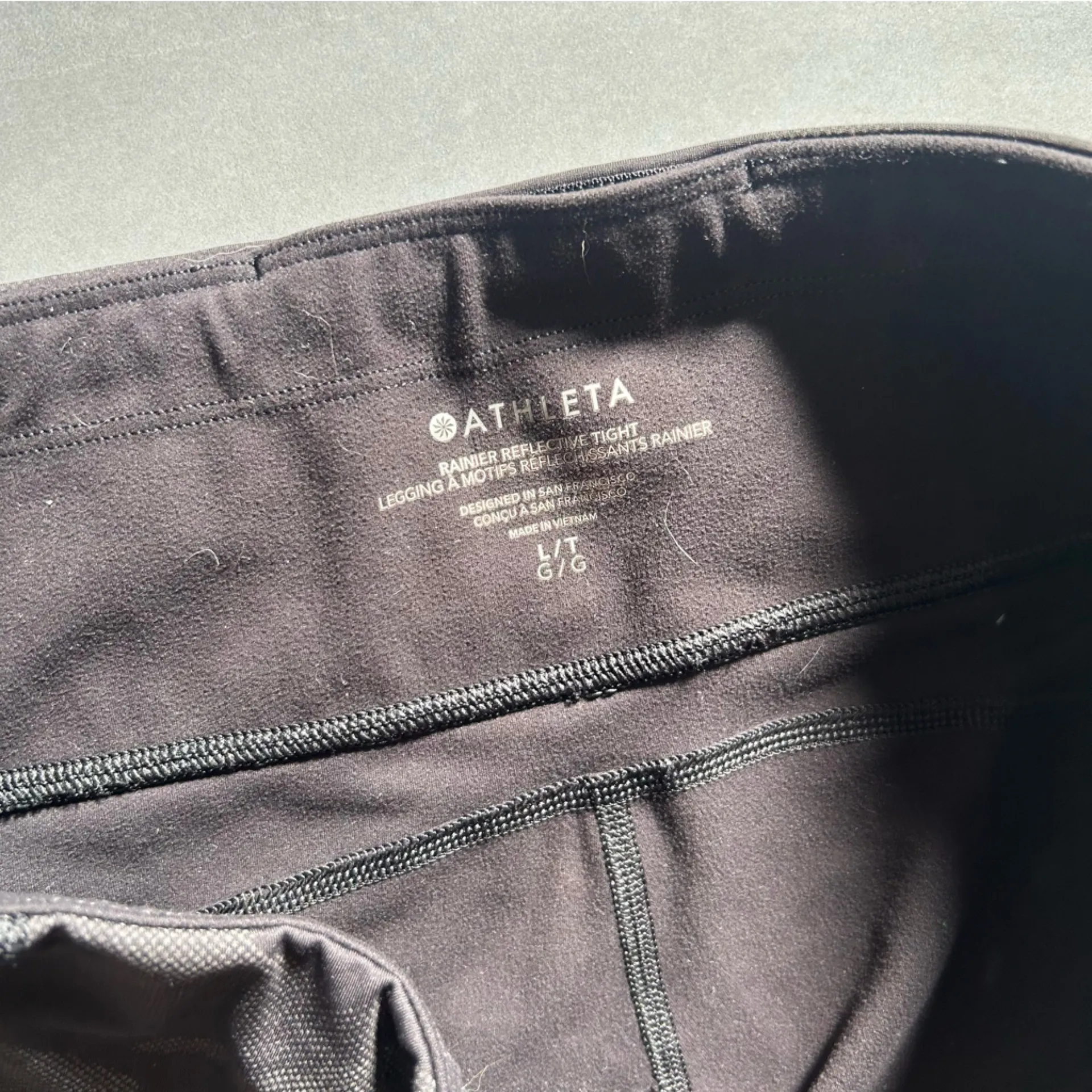 Athleta Rainier Reflective Tight in Black Print - Image 5