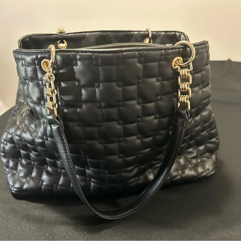 Anne Klein Black Quilted Shoulder Bag-Like Brand NEW - Image 3