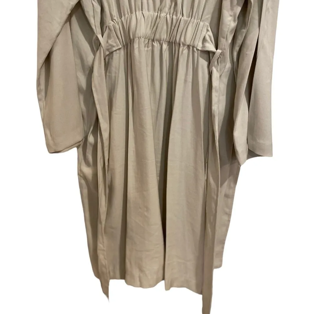 Fore Khaki Belted Lightweight Trench Coat Sz M Tan Size M - Image 12