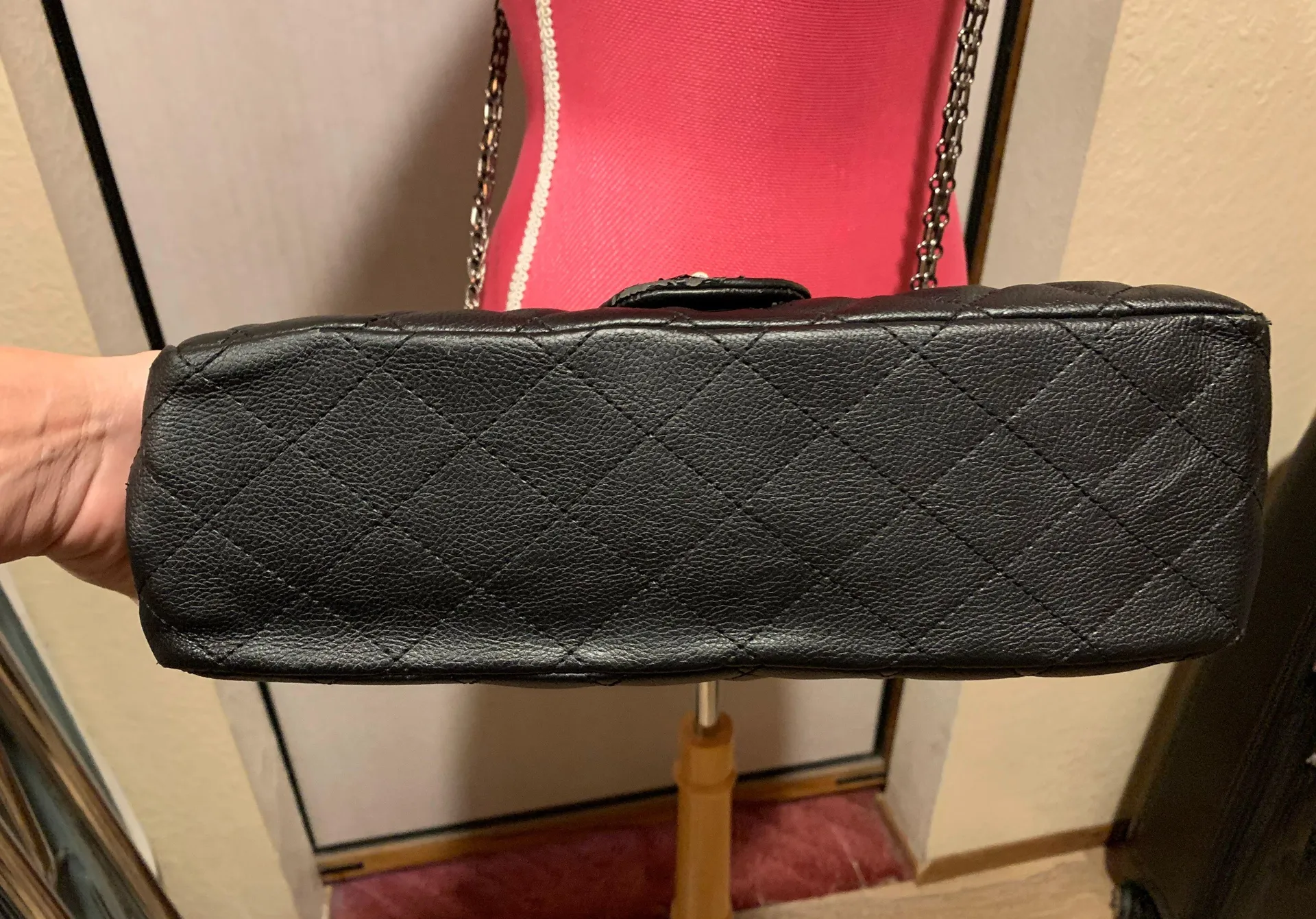 Black Quilted Bag - Image 3
