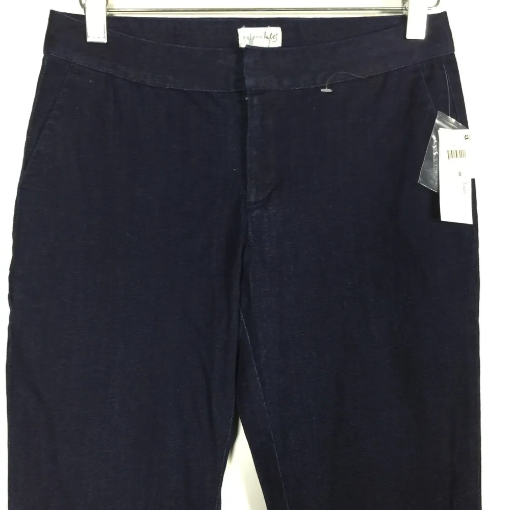 Maison Jules Dark Wash Flared Jeans Size 0 - Image 8