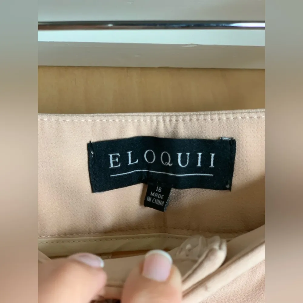 Eloquii Elegant Peach Wide-Leg Pants.  Size-16 - Image 4