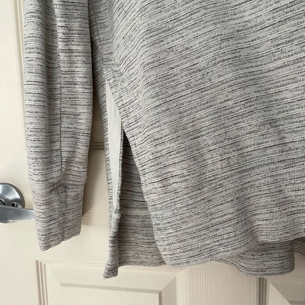Aerie Marled Oversized Crew Neck Sweater (Gray) - Small - Image 5