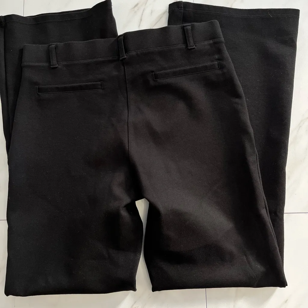 Quince Petite Ultra Stretch Ponte Knit Bootcut black pant size small - Image 2
