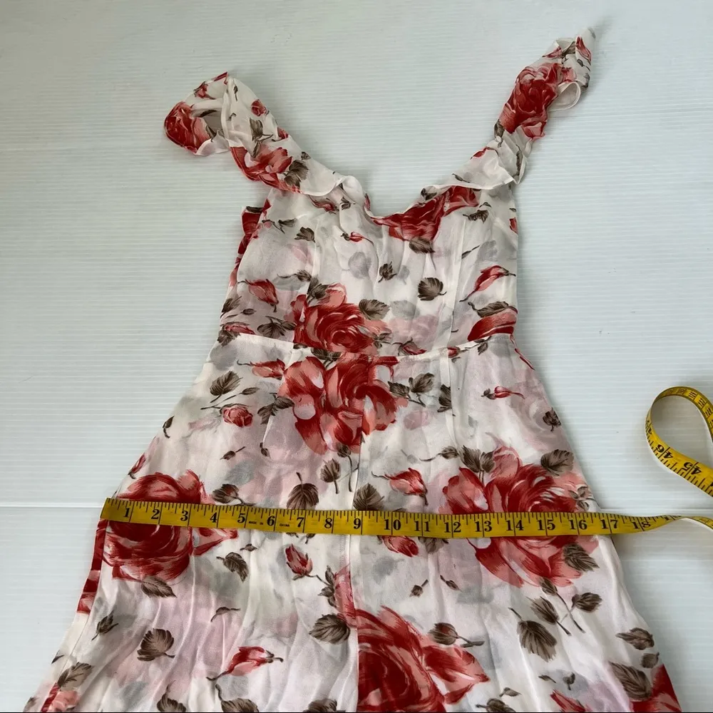 Reformation NWT Miri Roses Jumpsuit, 0 - Image 5