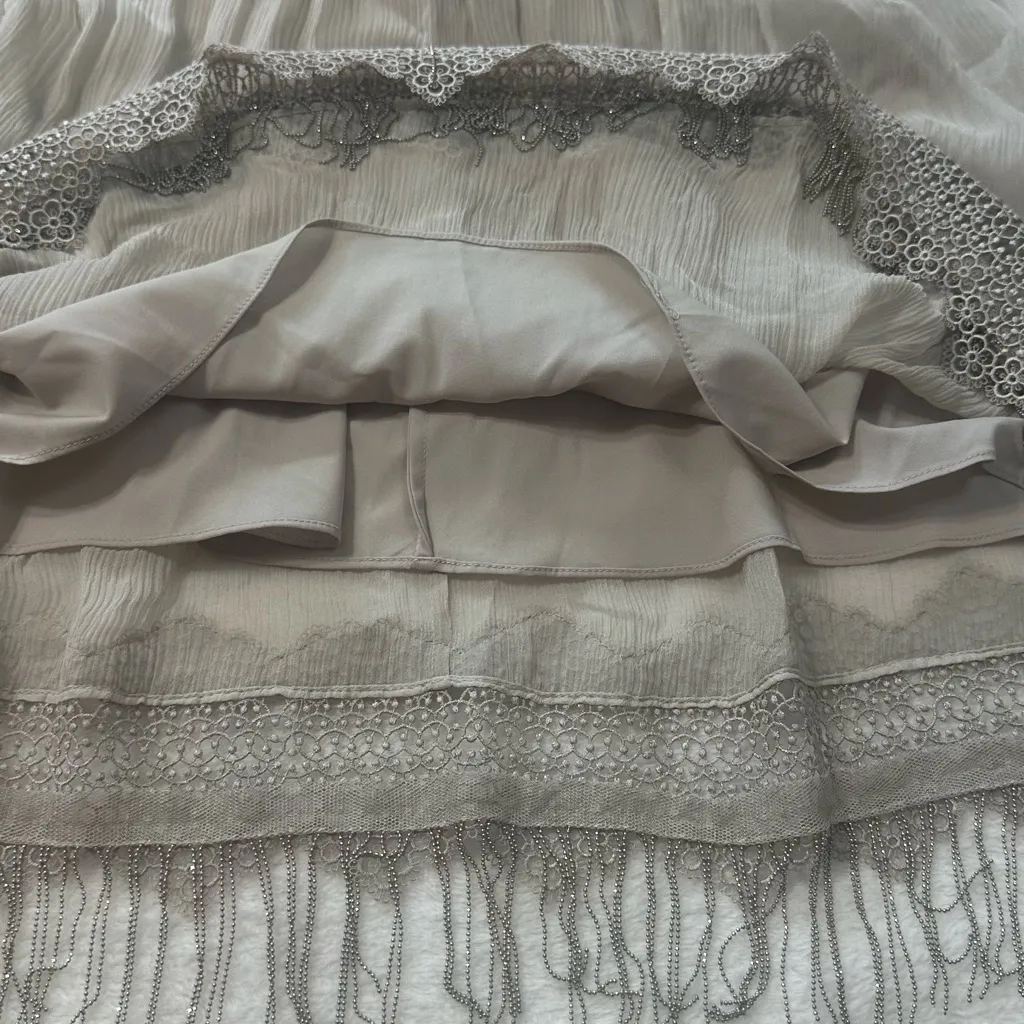 Elie Tahari NWT- $498  100% Silk Demetria Sleeveless Chain-Trim Silk Dress 8 - Image 7