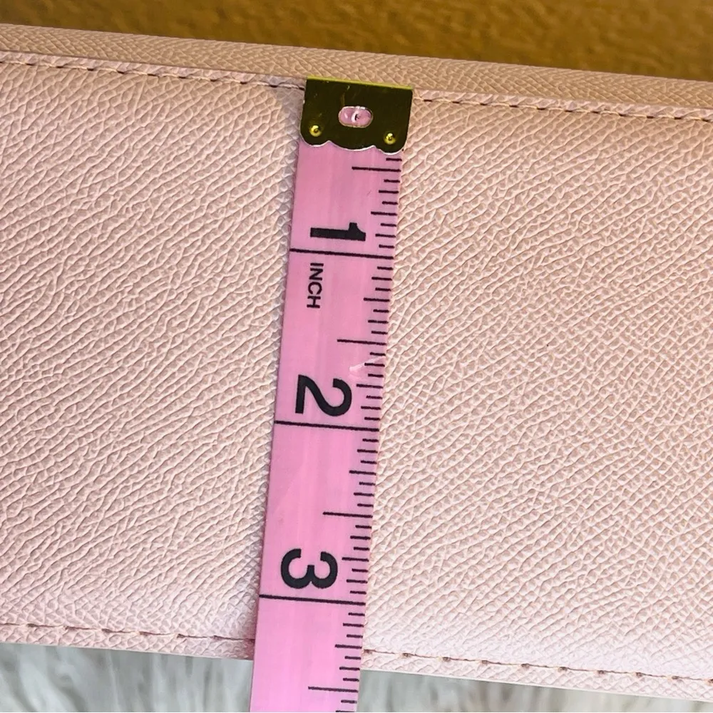 NWOT  Los Angeles Evie with shoulder strap Pink Pebble Faux Leather - Image 15