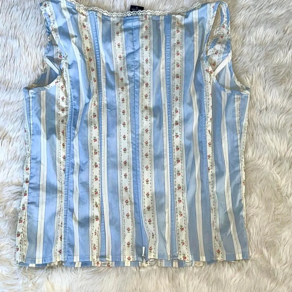 Moda International Corset Top Blue - Image 5