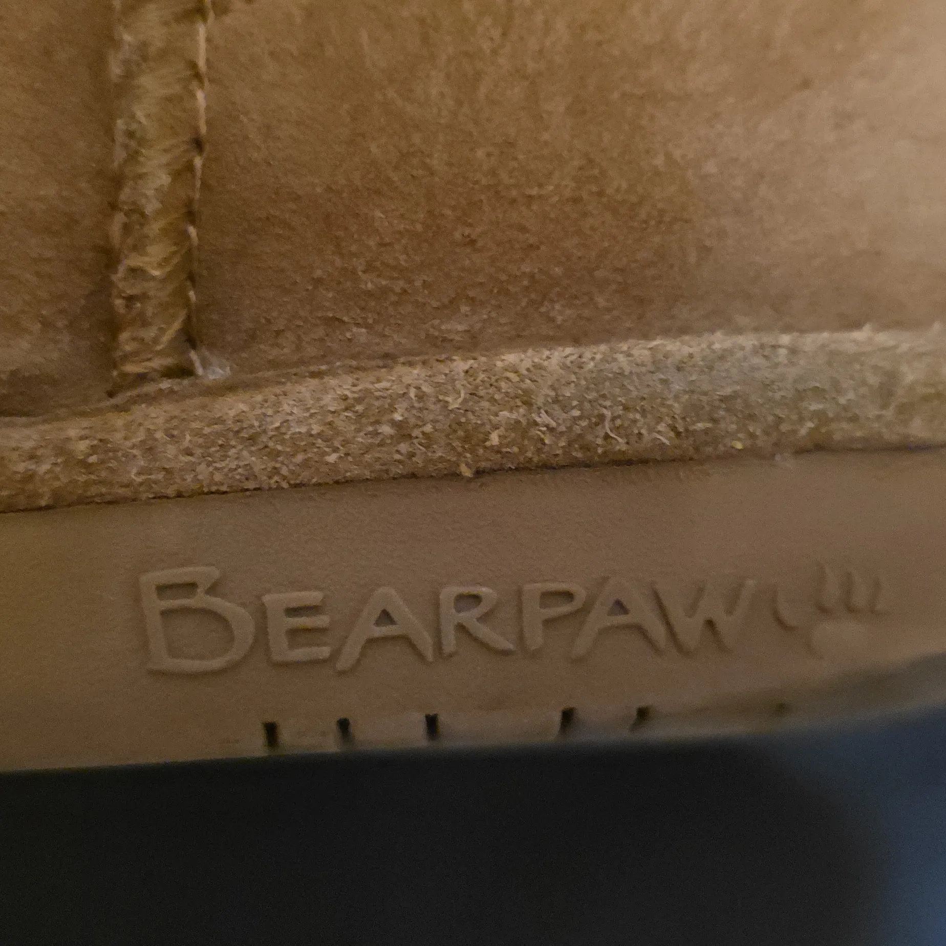 BearPaw Womens 9.5" Tan Suede Boots Size 8 - Image 9