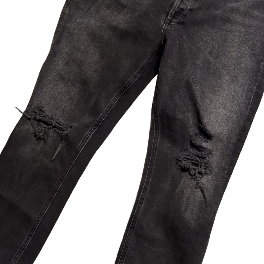 AGOLDE Nico Cassette Distressed Black Button Fly Jeans Size 30 - Image 3