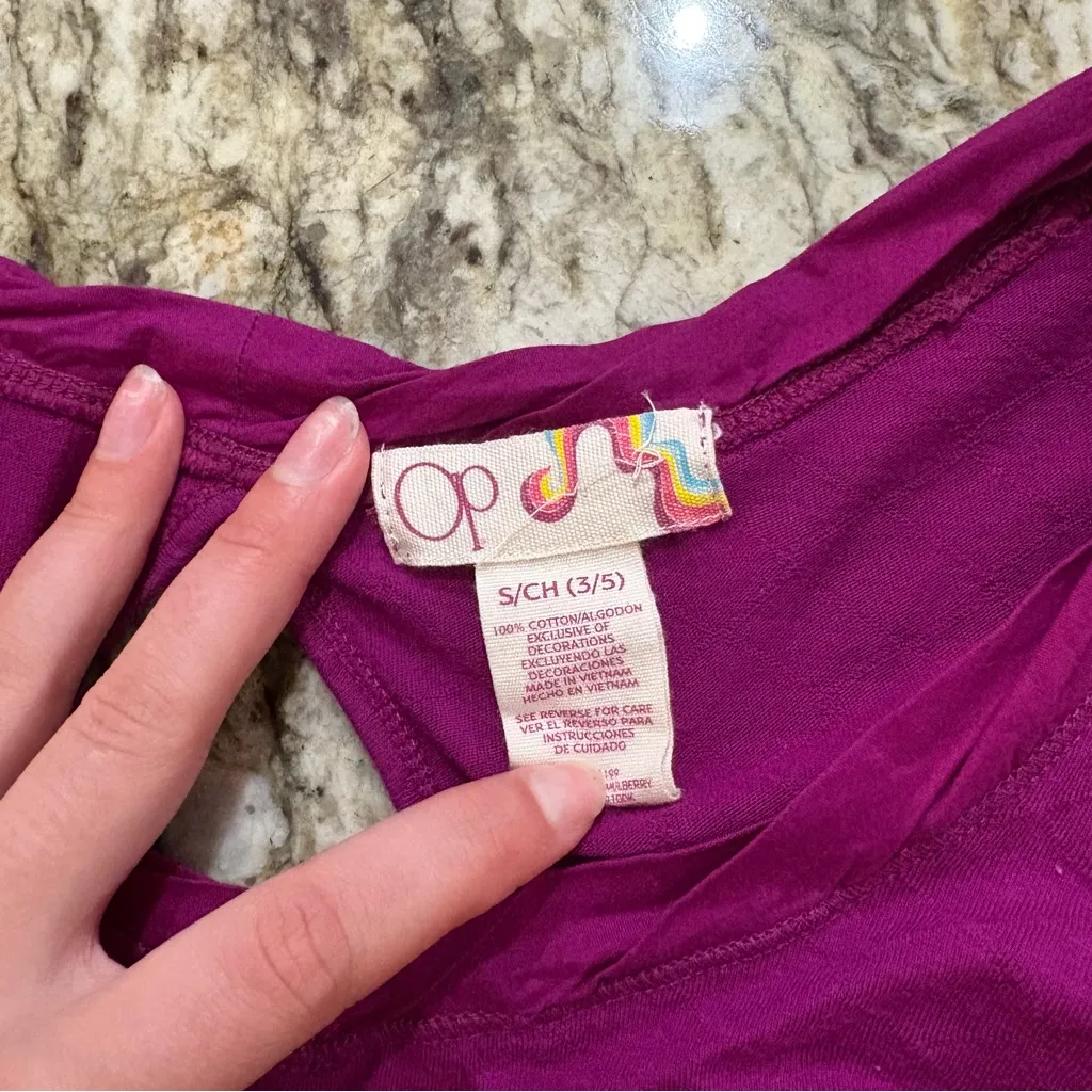 Y2K Op Babydoll Tie Back Top - Image 3