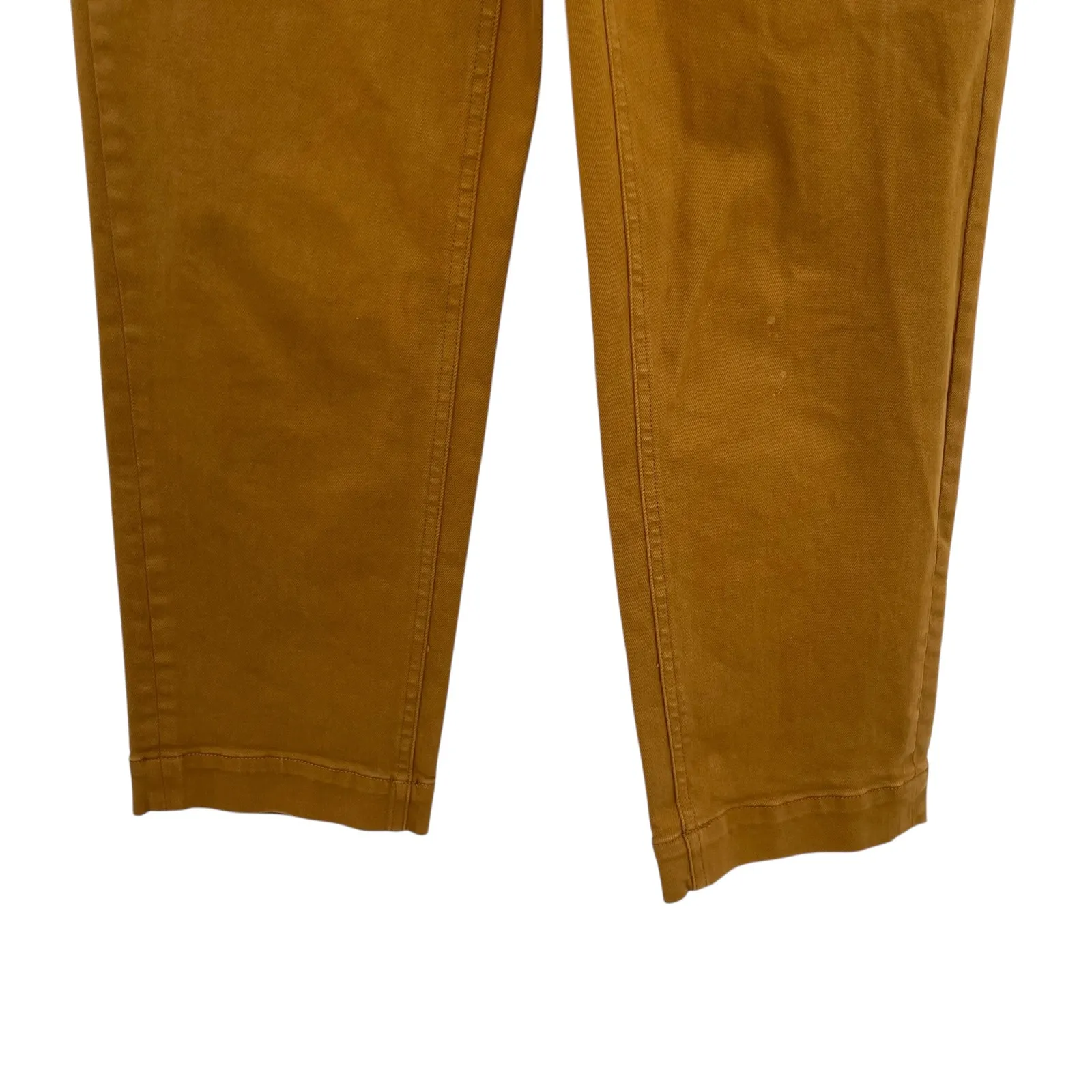 Everlane The Straight Leg Crop Pants‎ Cotton Golden Brown Yellow Size 00 - Image 7