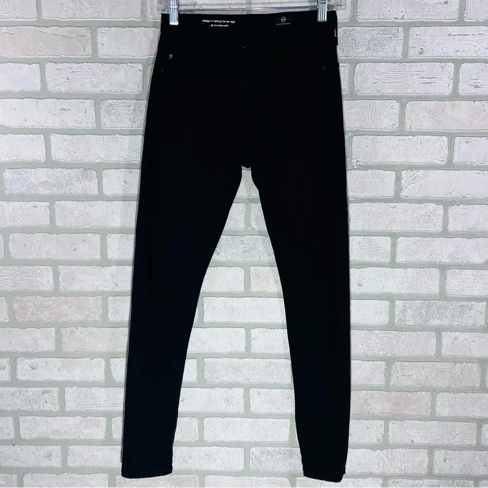 AG Adriano Goldschmied Farrah Seamless Skinny Ankle Jeans in Super Black Size 25 - Image 4