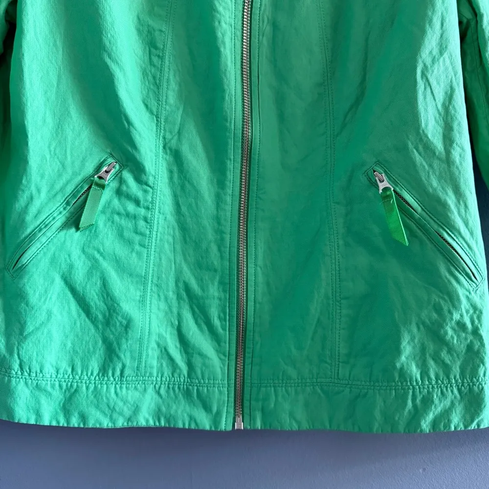 Chico's Chico’s Full Zip Gathered Collar Jacket - Image 3