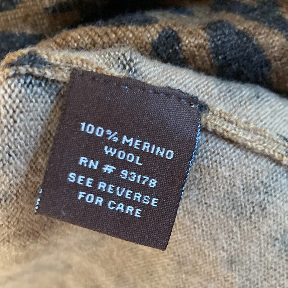 Adrienne Vittadini Long Sleeve Leopard Bodycon Dress Size Large - Image 5