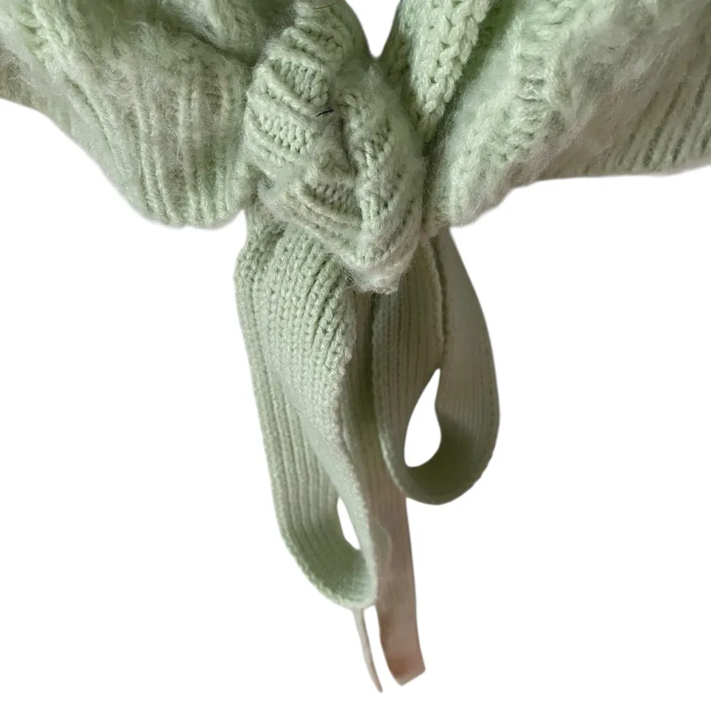 Free People Over You Light Green Mint Cardi Wrap Cardigan Sweater size Large - Image 5