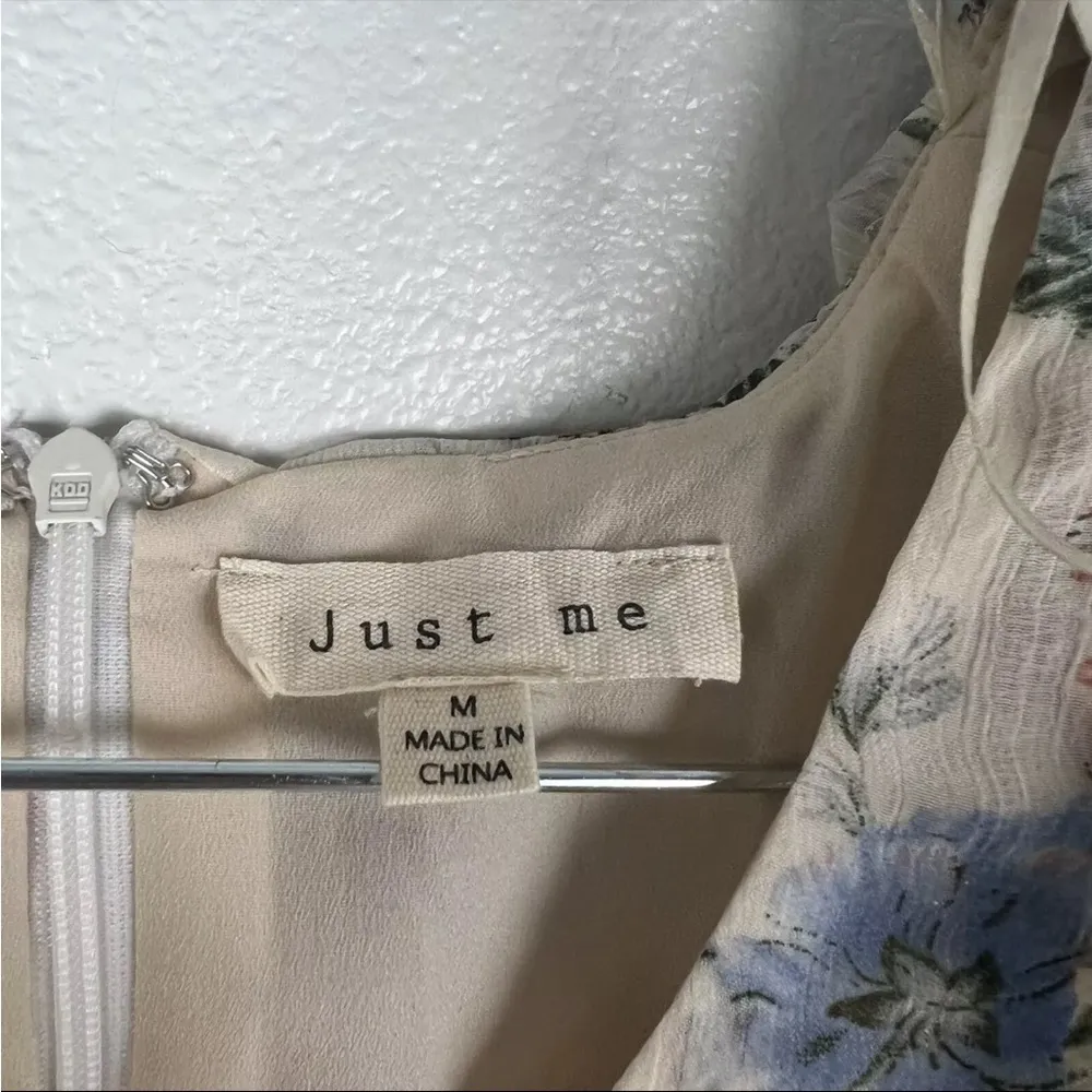 Just‎ Me Womens Floral Long Sleeve Dress Sz M - Image 2