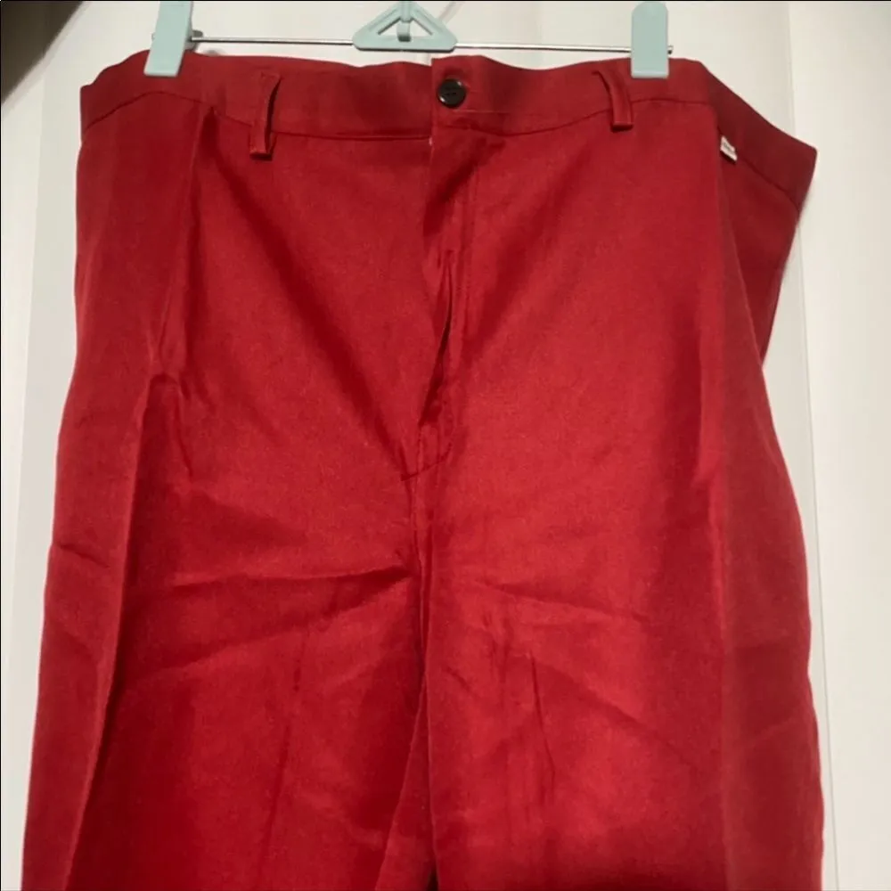 Red light weight, very thin dress pants Red Size undefined - Image 2