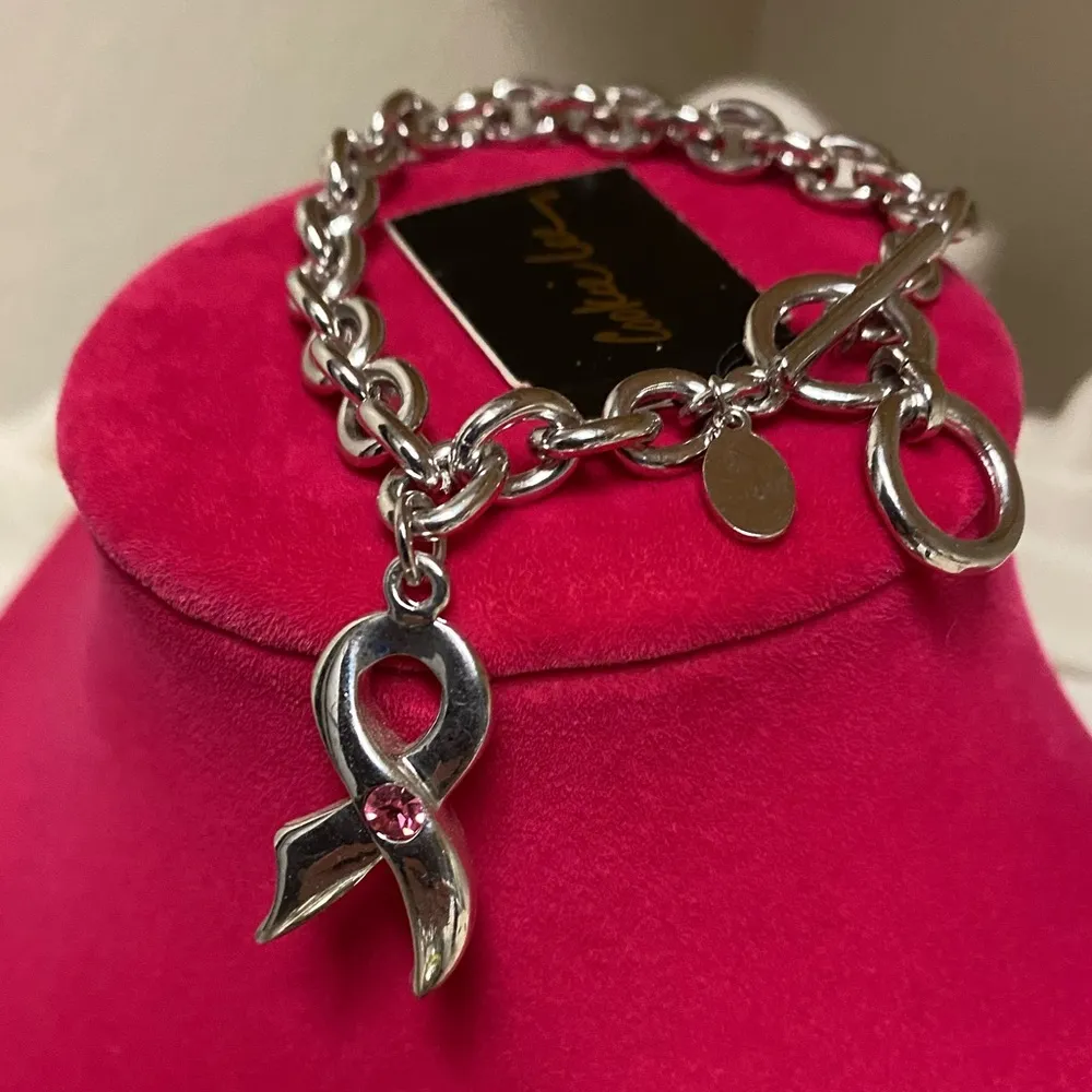 NWT Genuine Crystal Breast Cancer Bracelet - Image 3