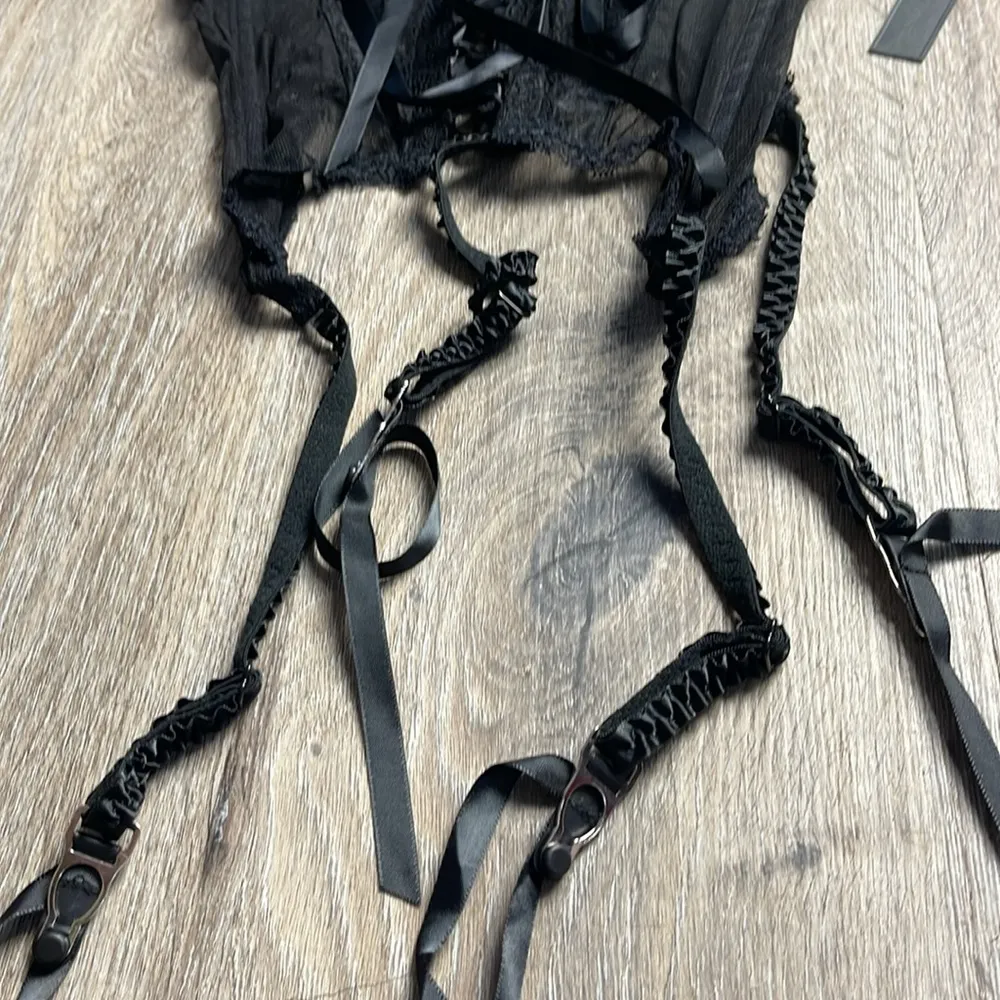 Widow Lace Bustier Cami Size Large Black - Image 6