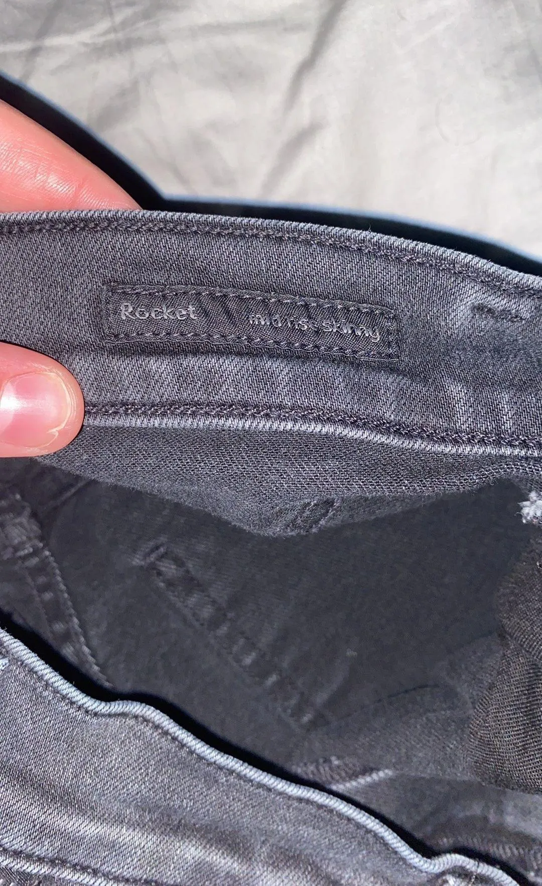 Black Faded Rocket Mid Rise Skinny Jeans - Image 8