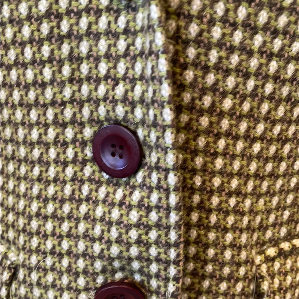 Stylish Liz Claiborne  Blazer - Green and Brown size 6 like new - Image 3