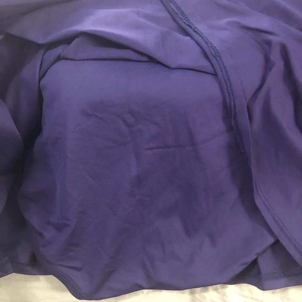 ANNE COLE Plus‎ Size Banded Swim Skirt Navy Blue 22W, MSRP $64 - Image 6